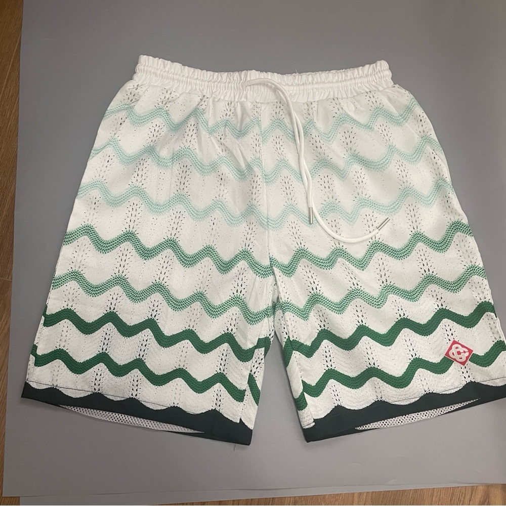 Casablanca Elasticated Drawstring Printed Shorts